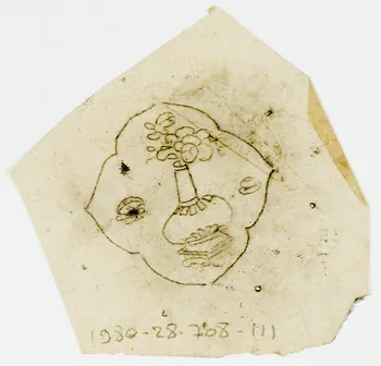 dessin Poncif à motif végétal 1980.28.708.111 Photo