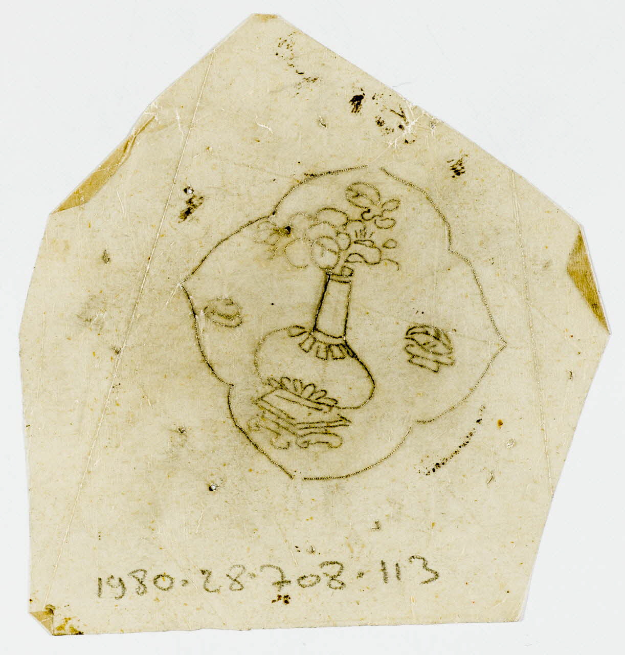 dessin Poncif à motif végétal 1980.28.708.113 Photo