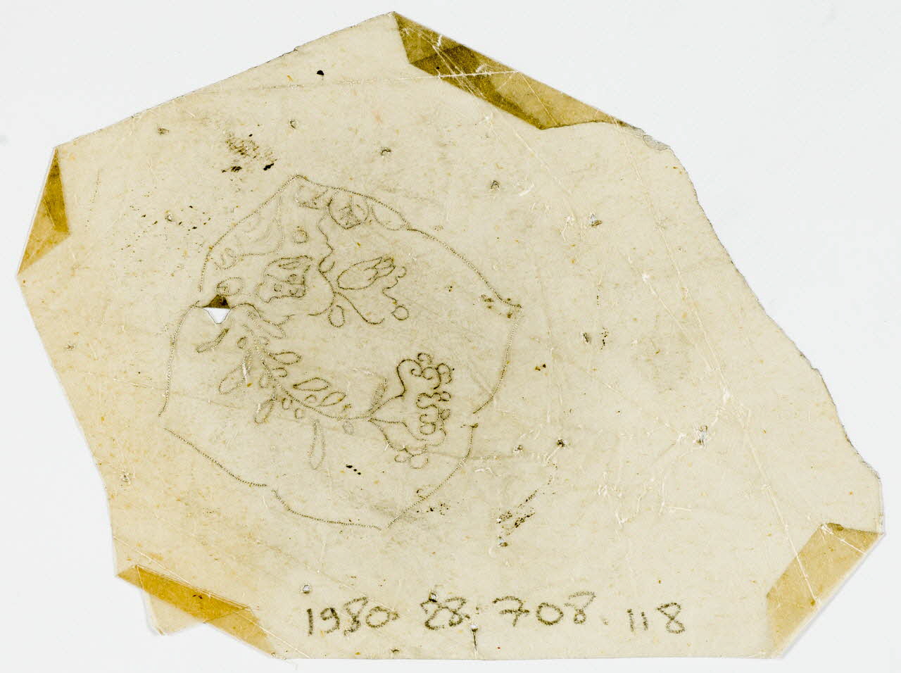 dessin Poncif à motif végétal 1980.28.708.118 Photo