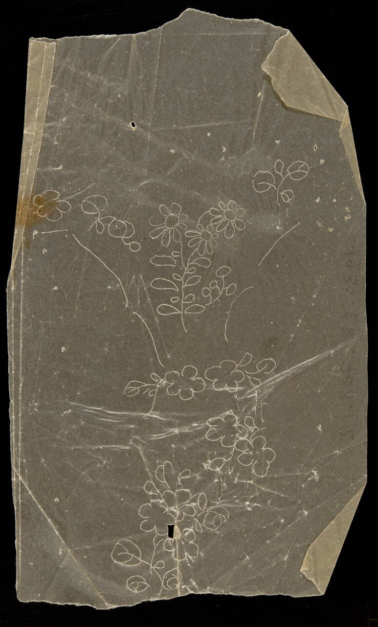 dessin Poncif à motif végétal 1980.28.708.12 Photo