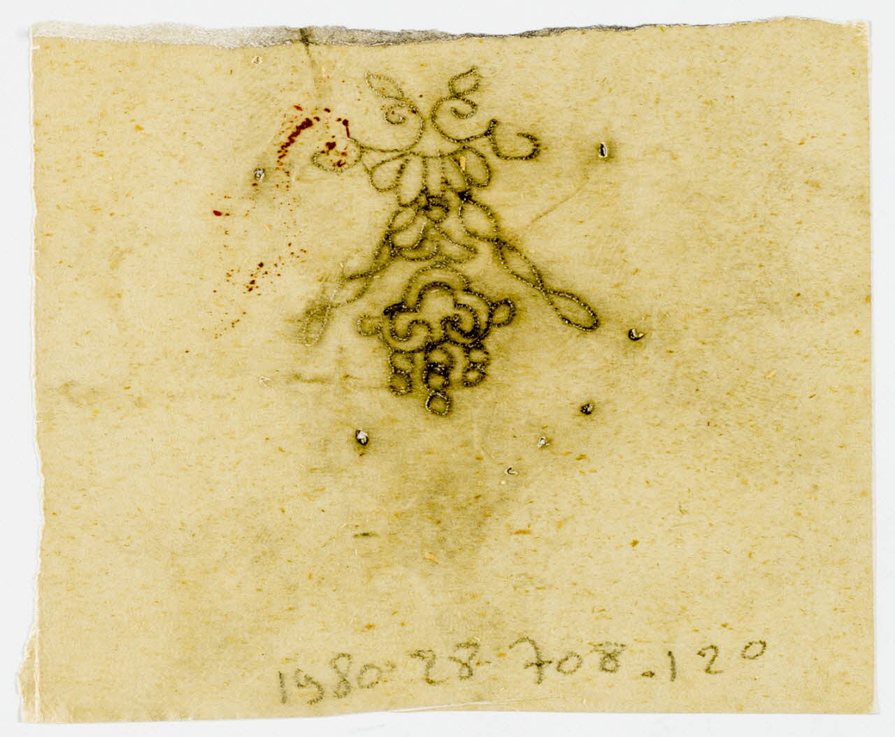 dessin Poncif à motif végétal 1980.28.708.120 Photo