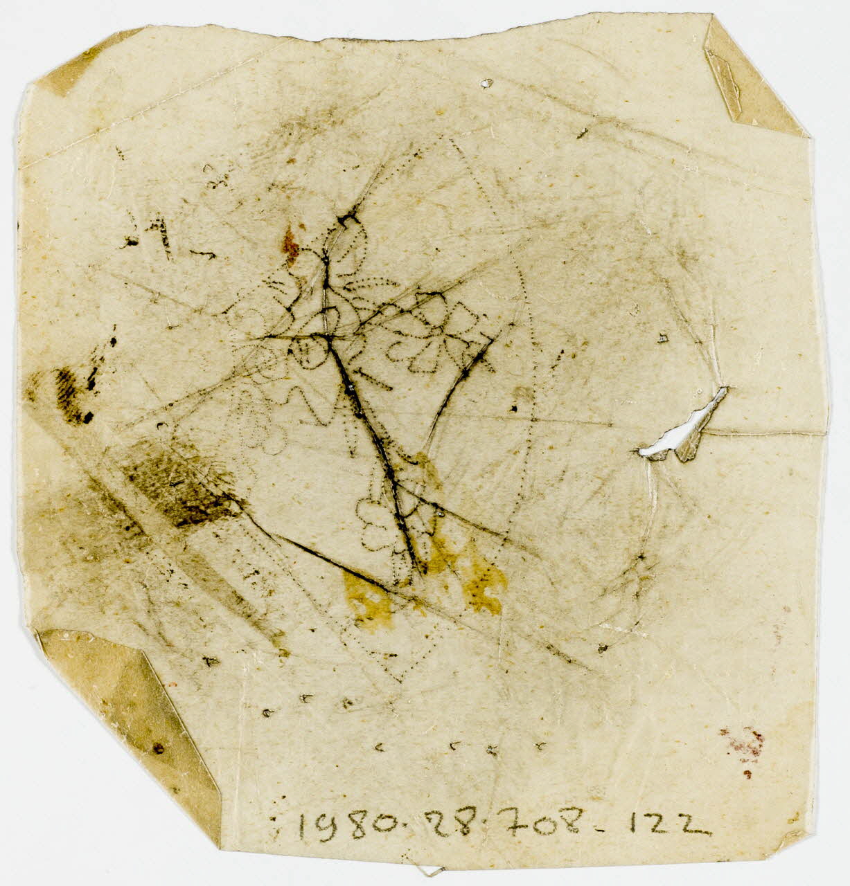 dessin Poncif à motif végétal 1980.28.708.122 Photo