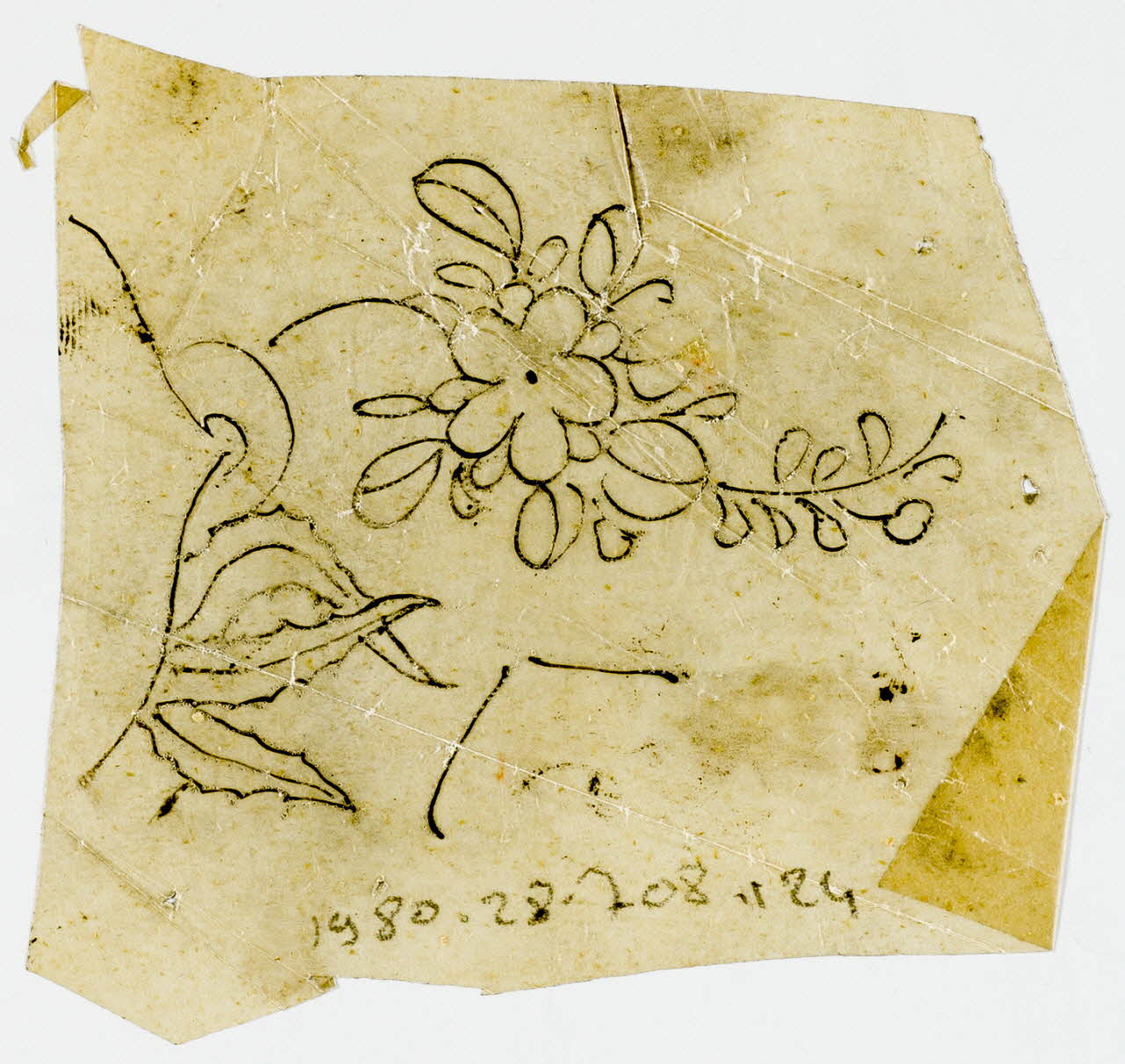 dessin Poncif à motif végétal 1980.28.708.124 Photo