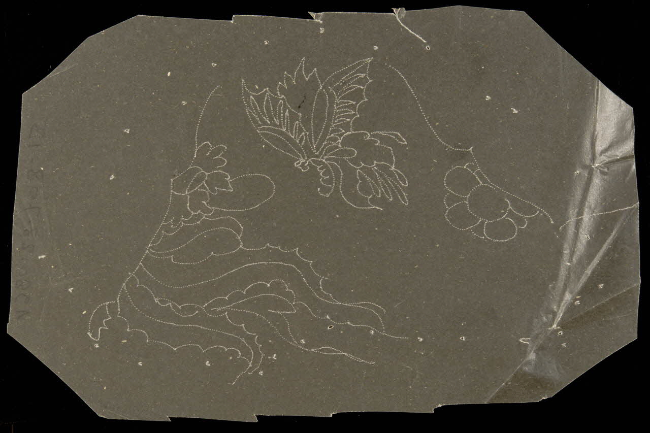 dessin Poncif à motif végétal 1980.28.708.13 Photo