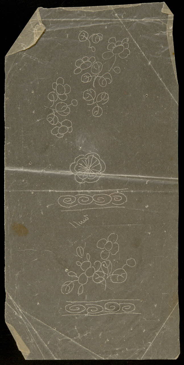 dessin Poncif à motif végétal 1980.28.708.131 Photo