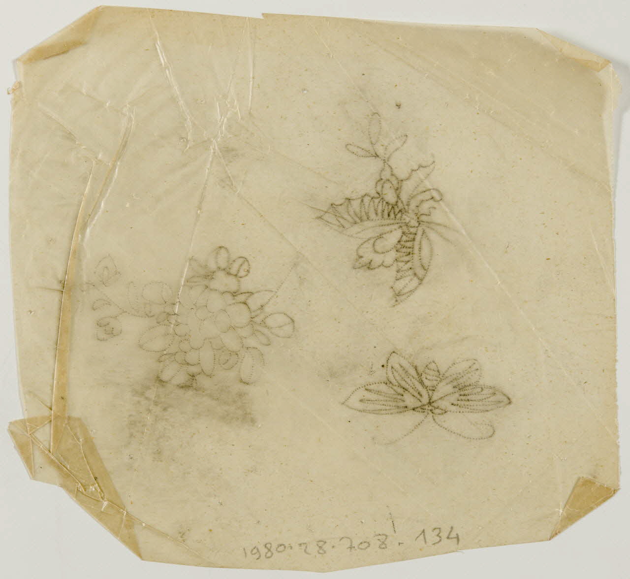 dessin Poncif à motif végétal 1980.28.708.134 Photo