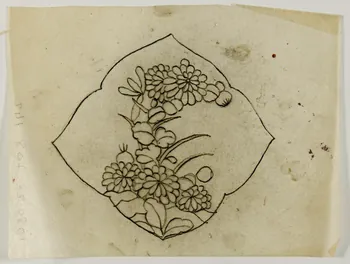 dessin Poncif à motif végétal 1980.28.708.142 Photo