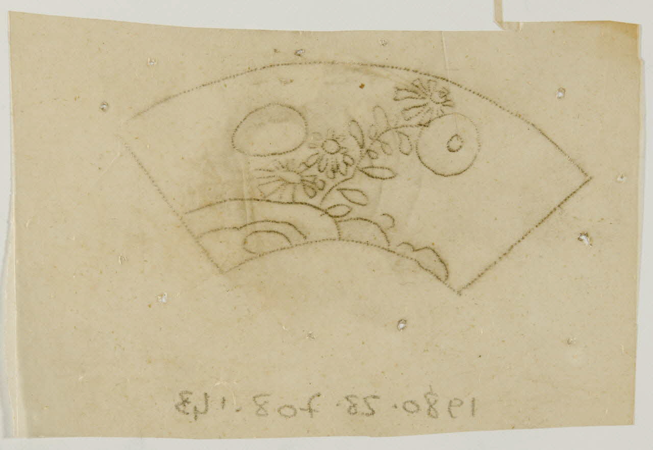 dessin Poncif à motif végétal 1980.28.708.143 Photo