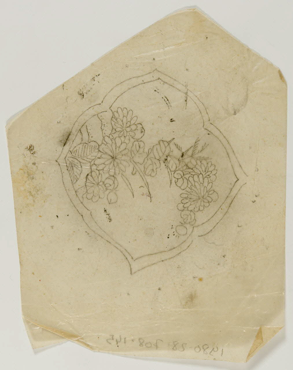 dessin Poncif à motif végétal 1980.28.708.145 Photo