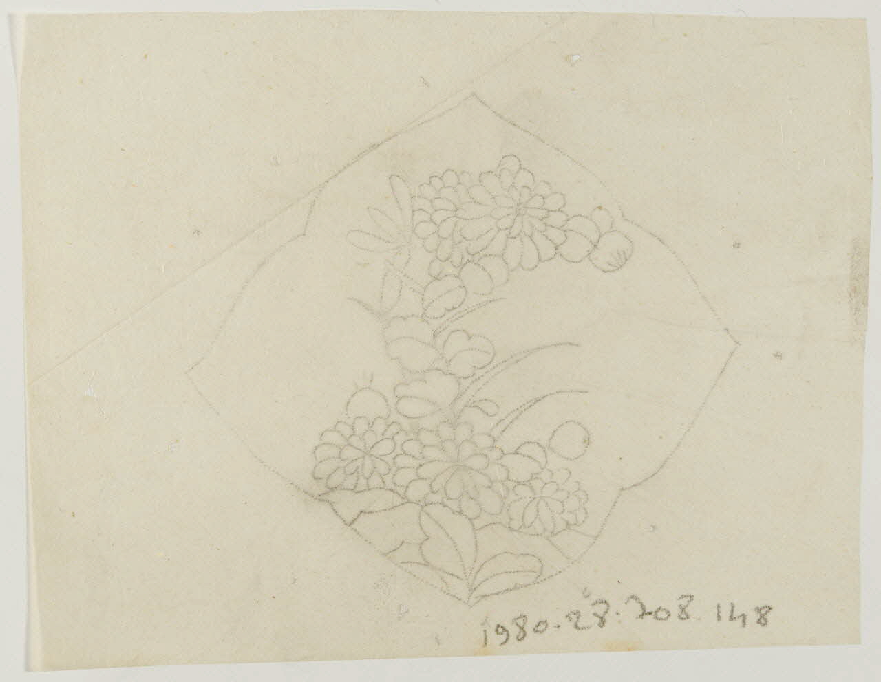 dessin Poncif à motif végétal 1980.28.708.148 Photo