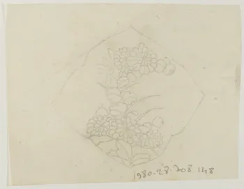 dessin Poncif à motif végétal 1980.28.708.148 Photo