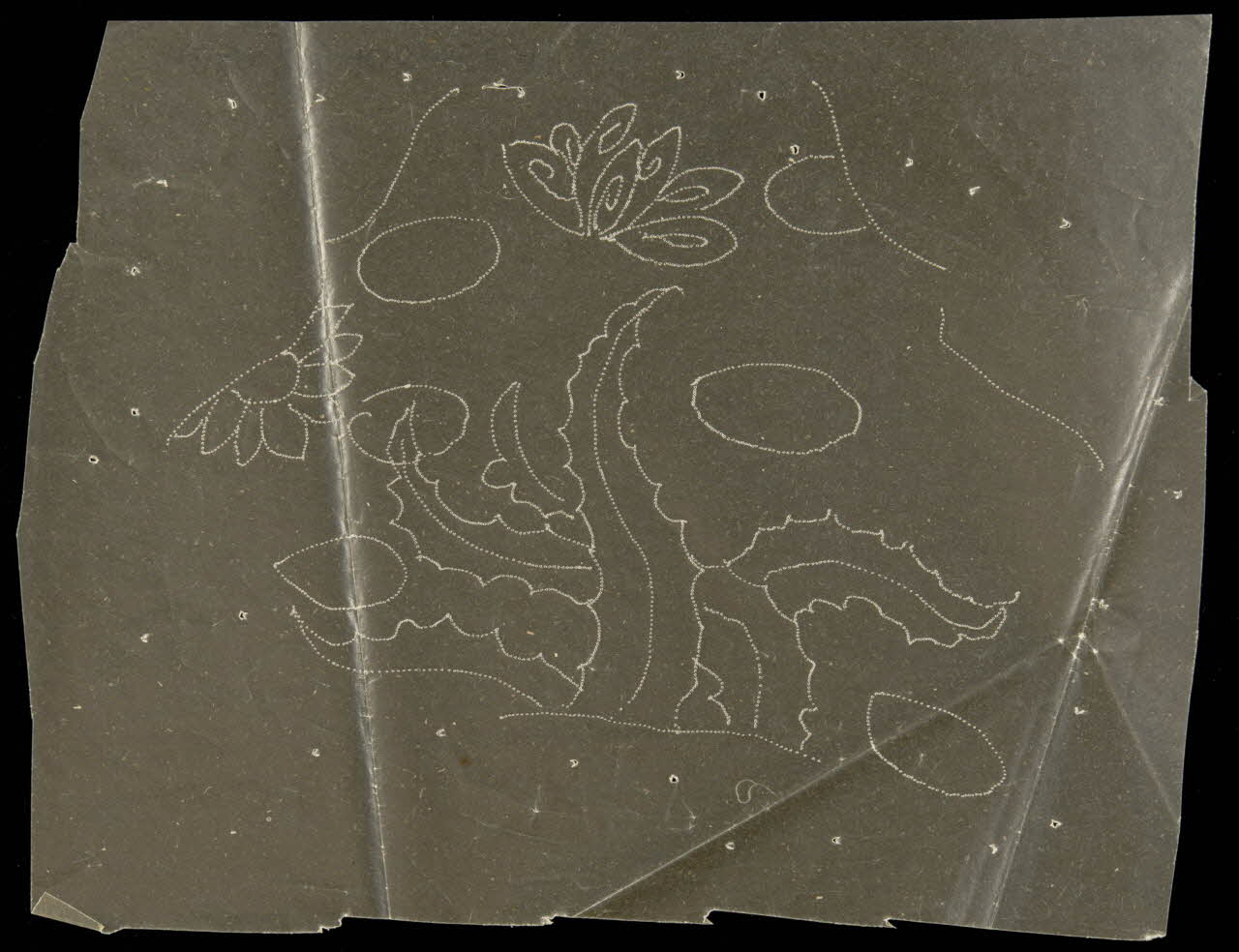 dessin Poncif à motif végétal 1980.28.708.152 Photo