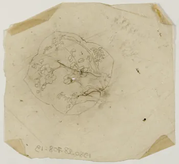 dessin Poncif à motif végétal 1980.28.708.19 Photo