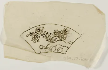 dessin Poncif à motif végétal 1980.28.708.20 Photo