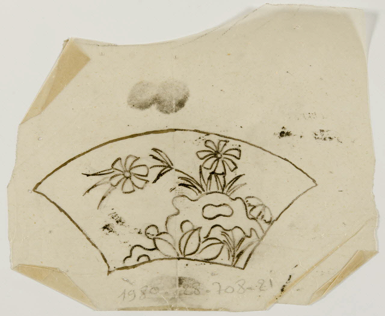 dessin Poncif à motif végétal 1980.28.708.21 Photo