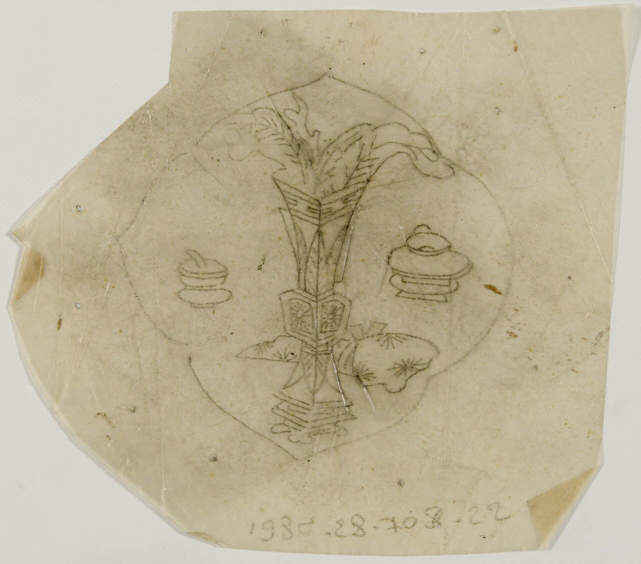 dessin Poncif représentant un vase 1980.28.708.22 Photo