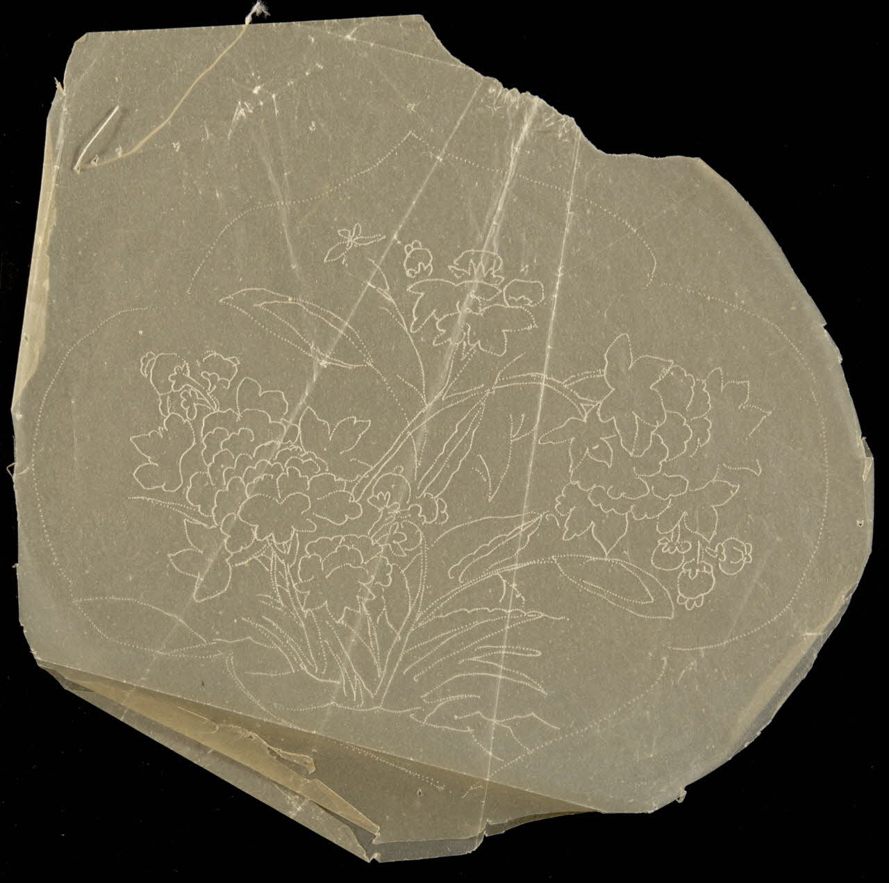 dessin Poncif à motif végétal 1980.28.708.26 Photo