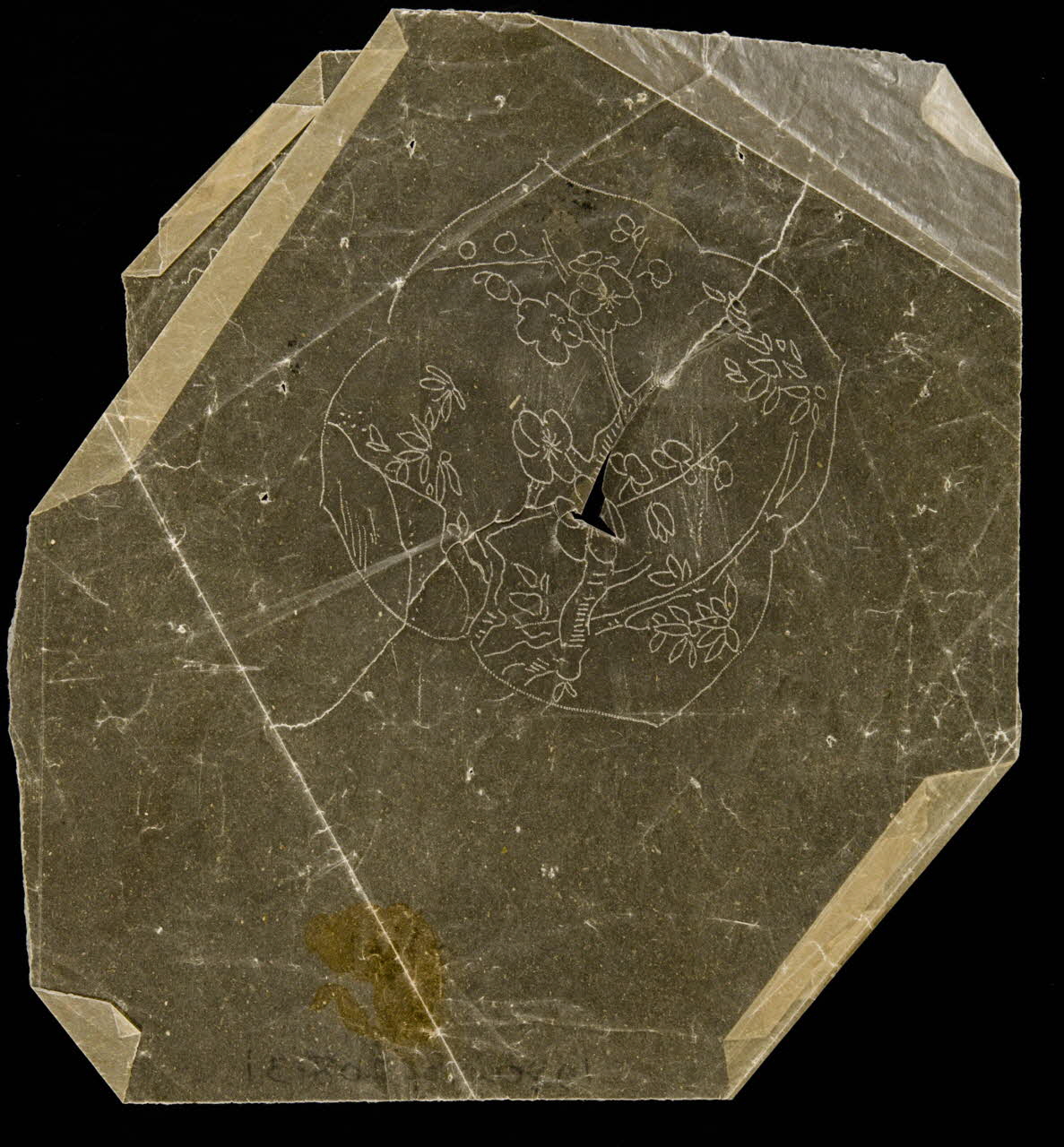 dessin Poncif à motifs végétaux 1980.28.708.31 Photo