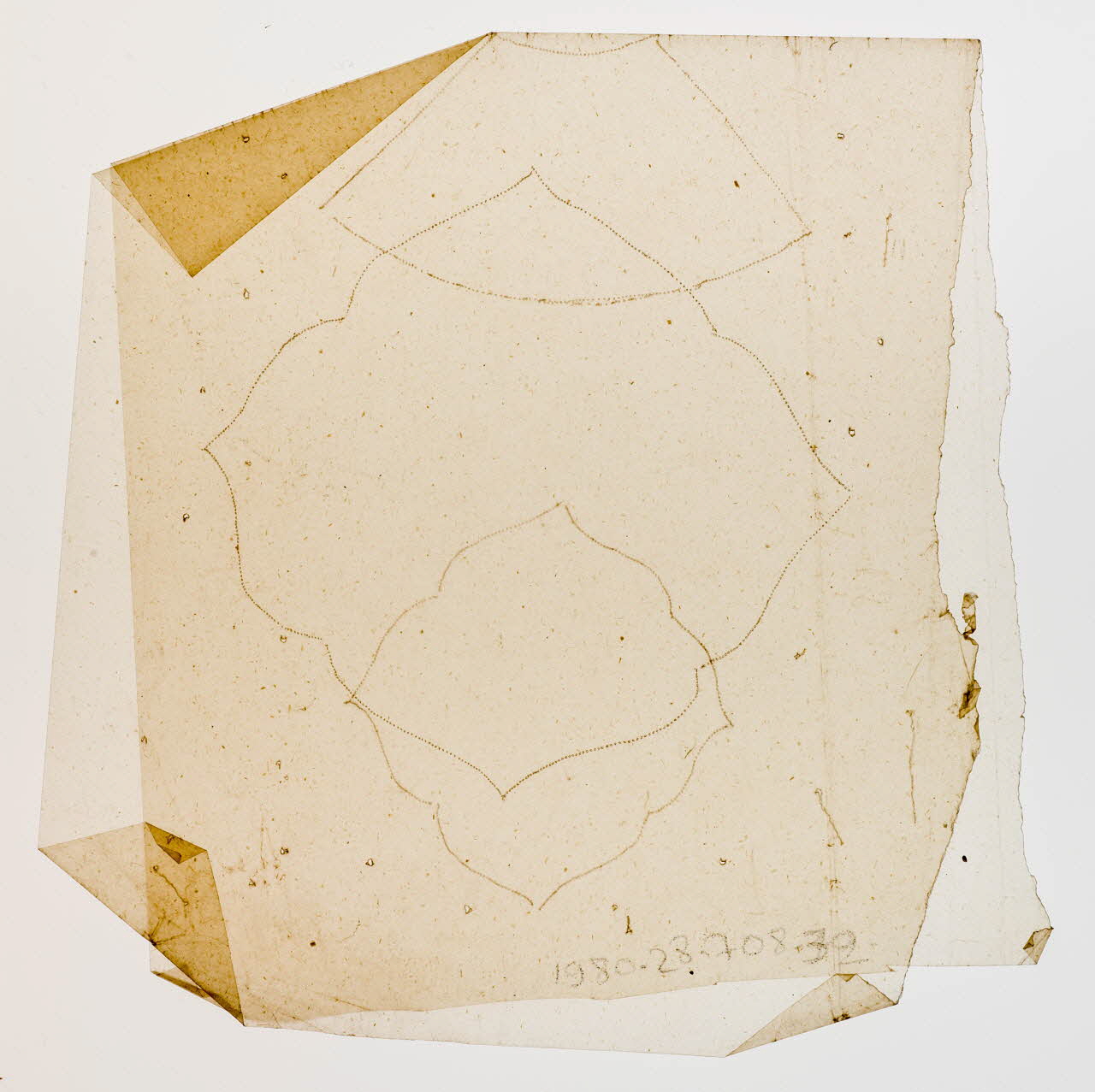 dessin Poncif à motifs géométriques 1980.28.708.32 Photo