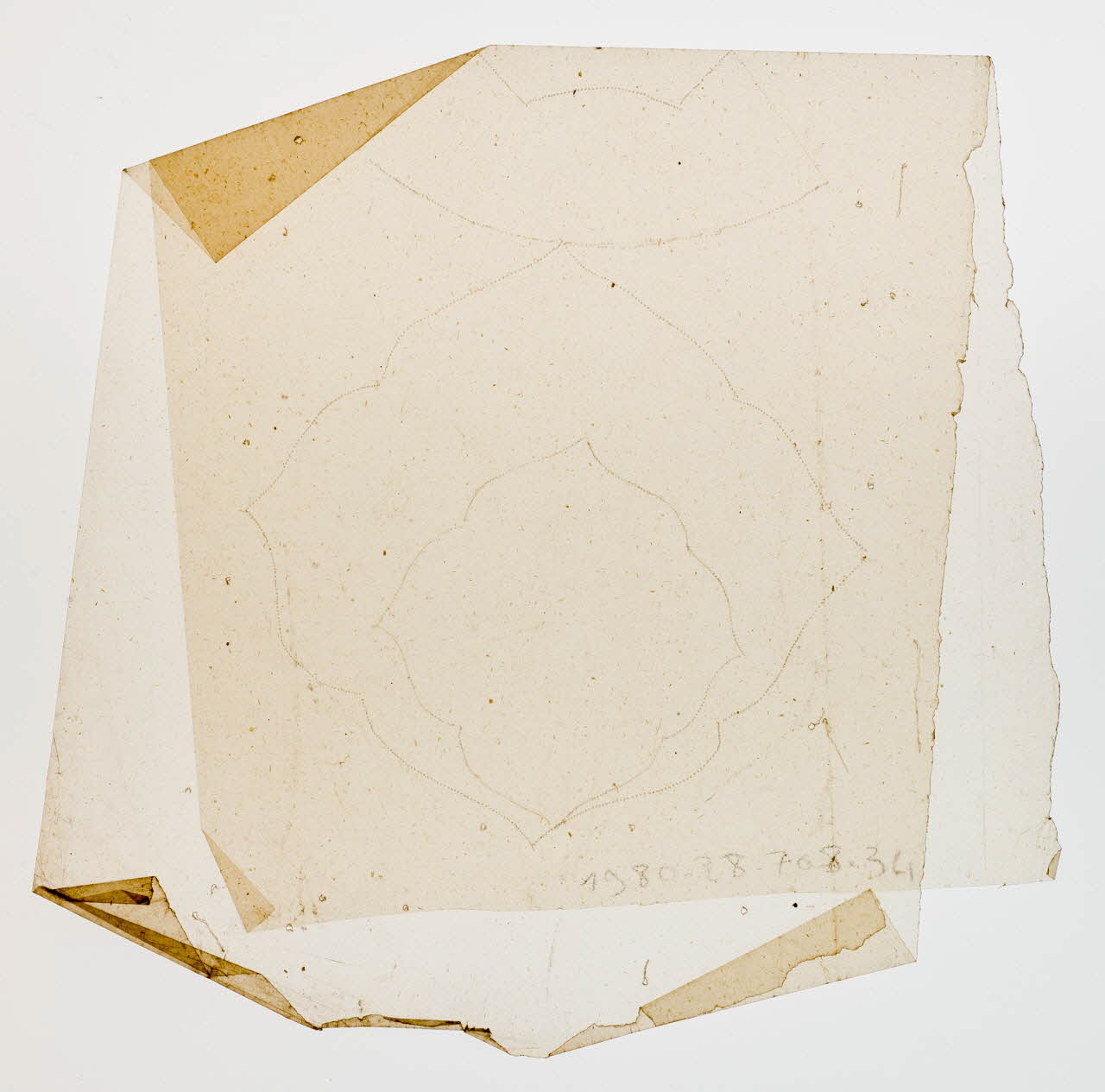 dessin Poncif à motifs végétaux 1980.28.708.34 Photo