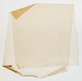 dessin Poncif à motifs végétaux 1980.28.708.34 Photo