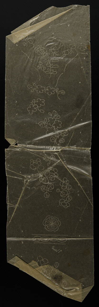 dessin Poncif à motifs végétaux 1980.28.708.36 Photo