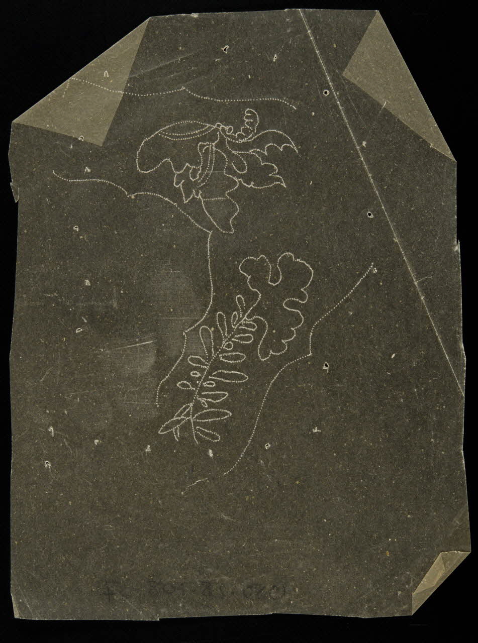 dessin Poncif à motifs végétaux 1980.28.708.37 Photo