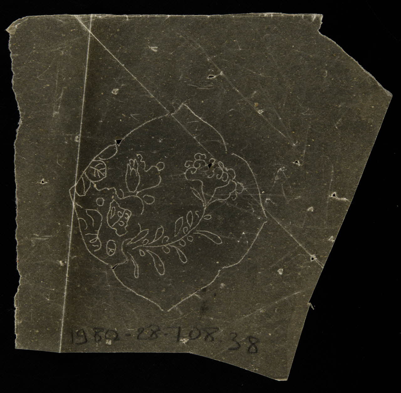 dessin Poncif à motifs végétaux 1980.28.708.38 Photo