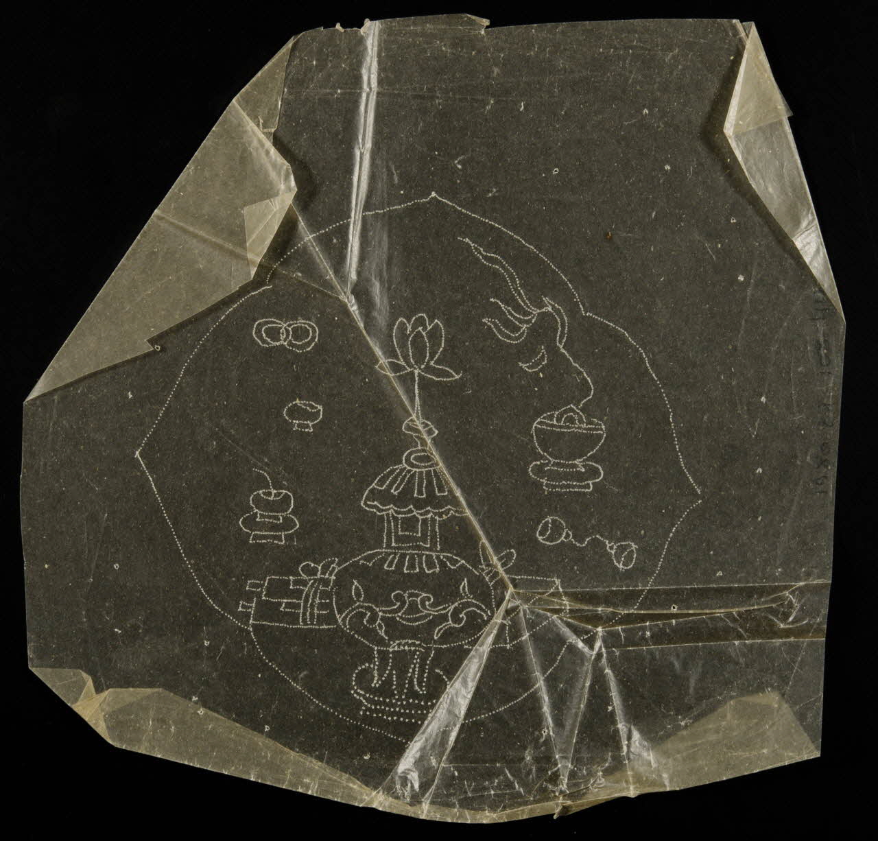 dessin Poncif à motifs végétaux 1980.28.708.40 Photo