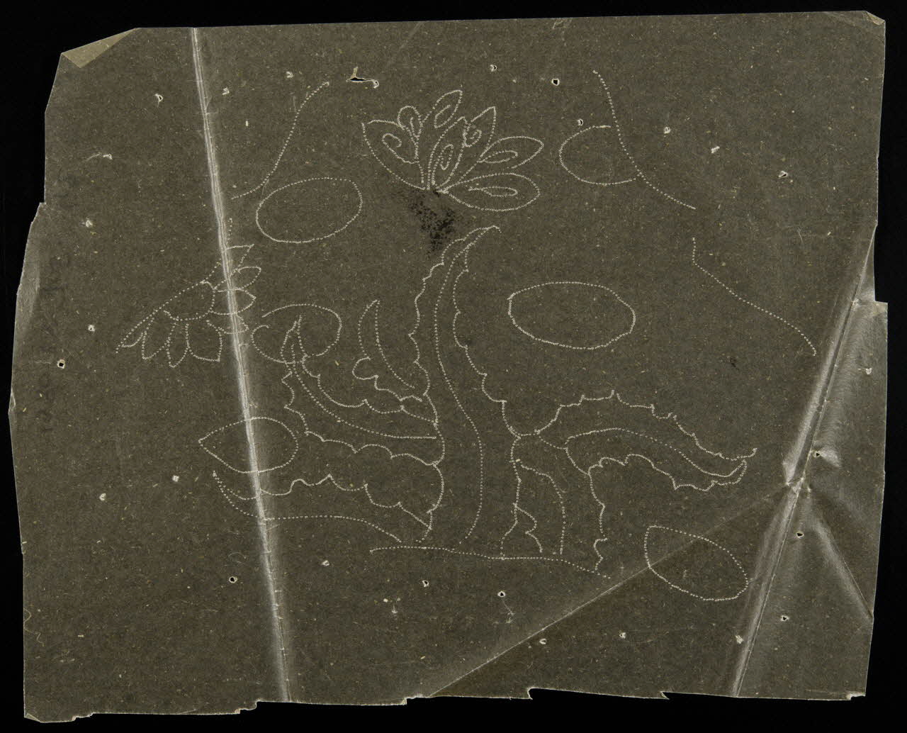 dessin Poncif à motifs végétaux 1980.28.708.42 Photo