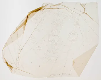dessin Poncif à motifs végétaux 1980.28.708.46 Photo