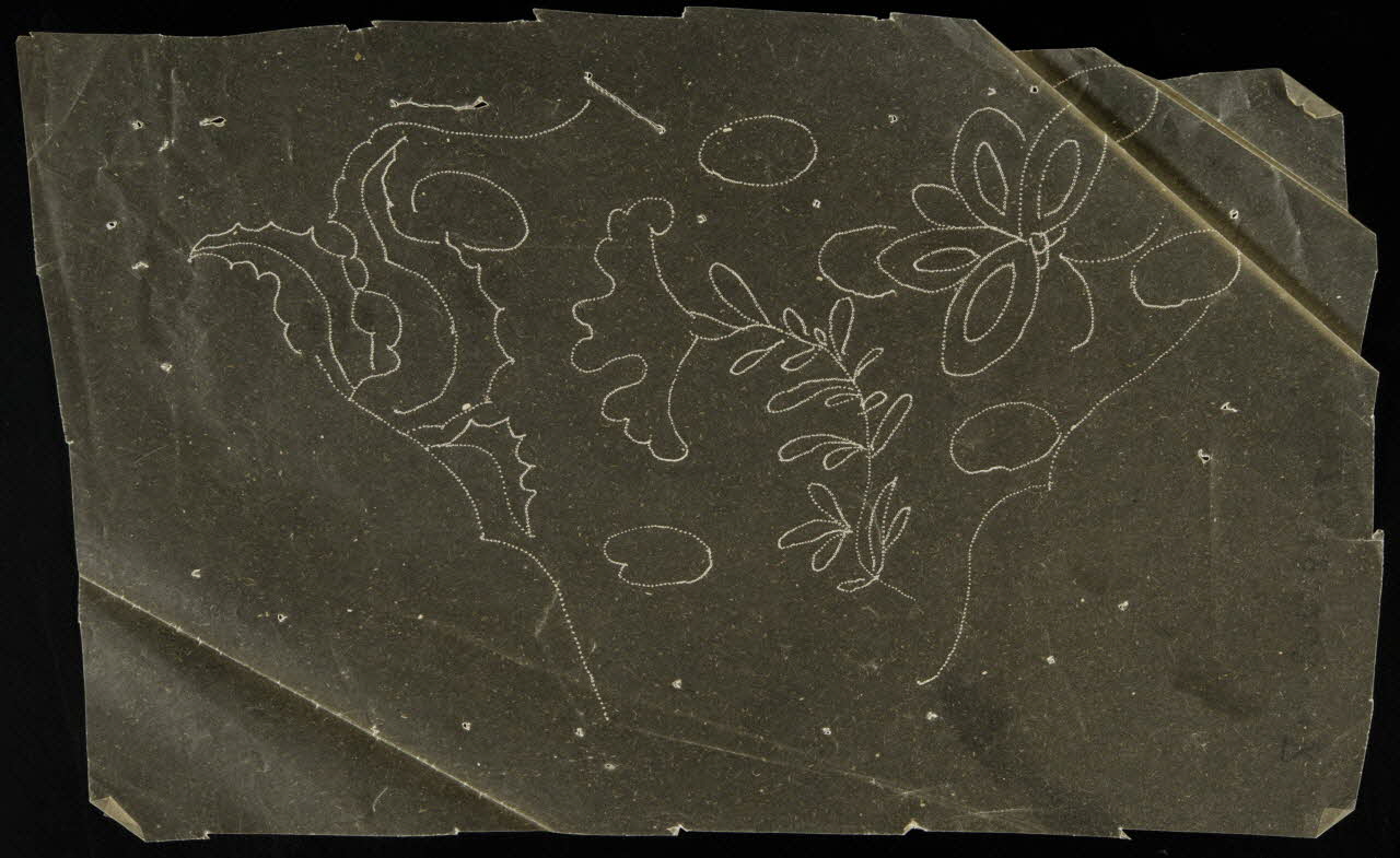 dessin Poncif à motifs végétaux 1980.28.708.48 Photo