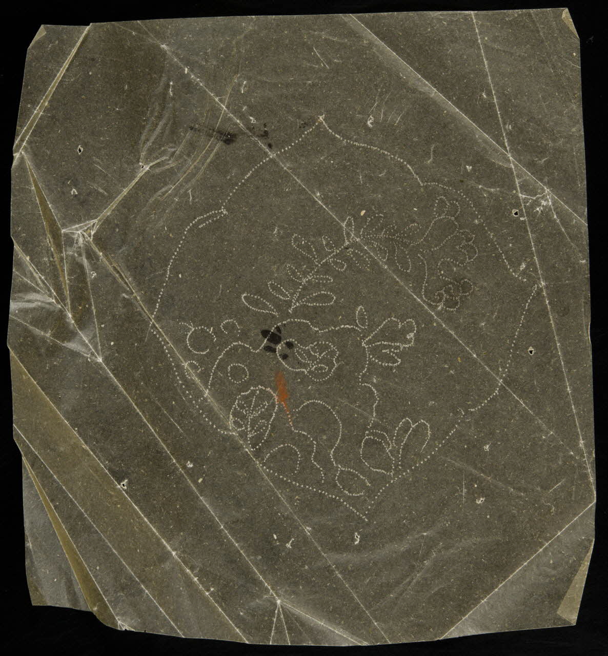 dessin Poncif à motifs végétaux 1980.28.708.49 Photo