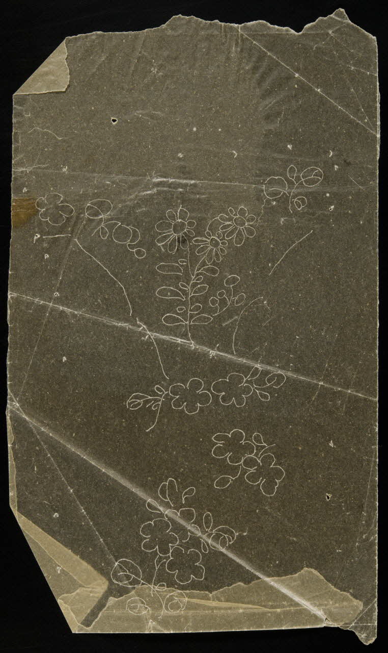 dessin Poncif à motif végétal 1980.28.708.62 Photo