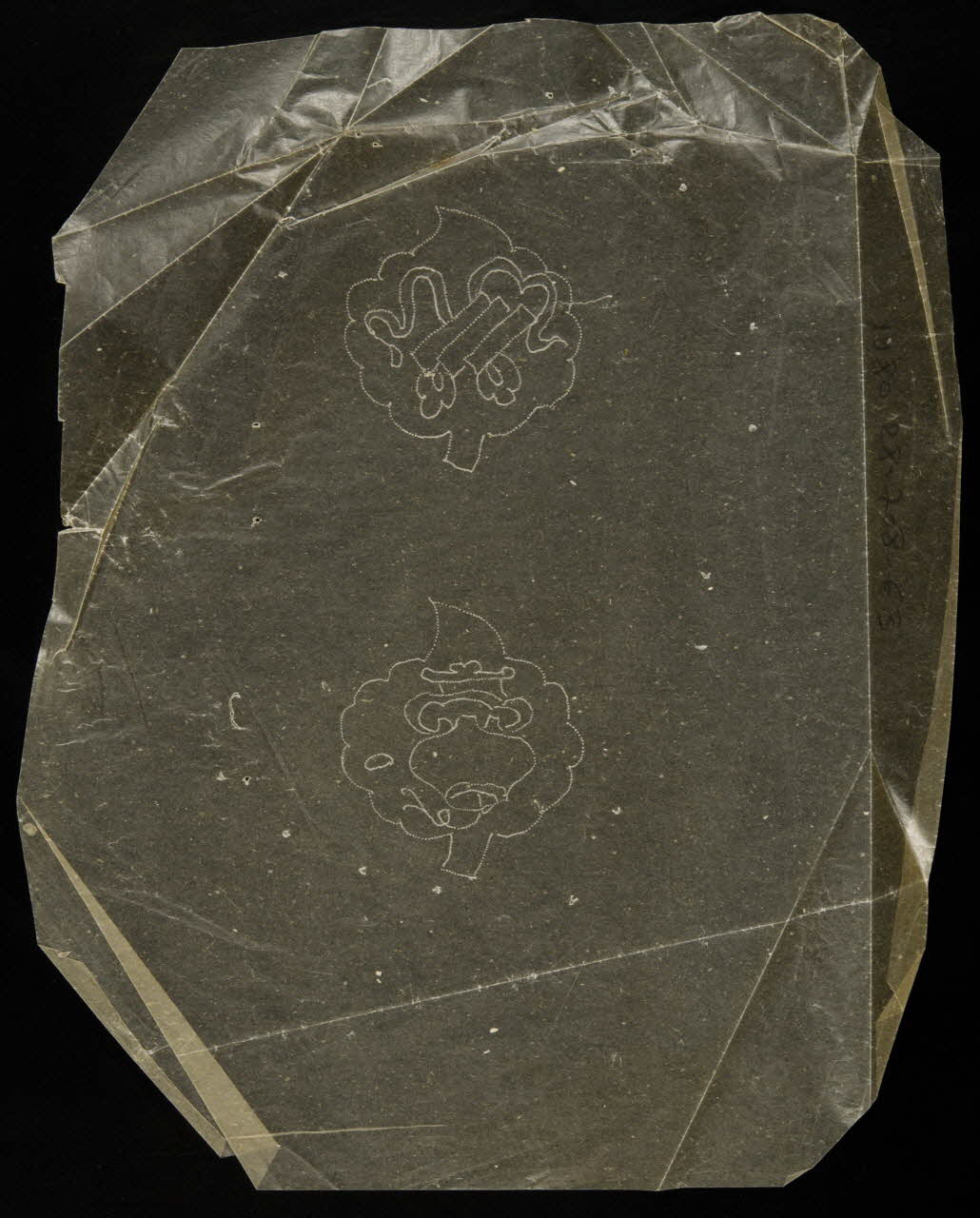 dessin Poncif à motif géométrique 1980.28.708.63 Photo