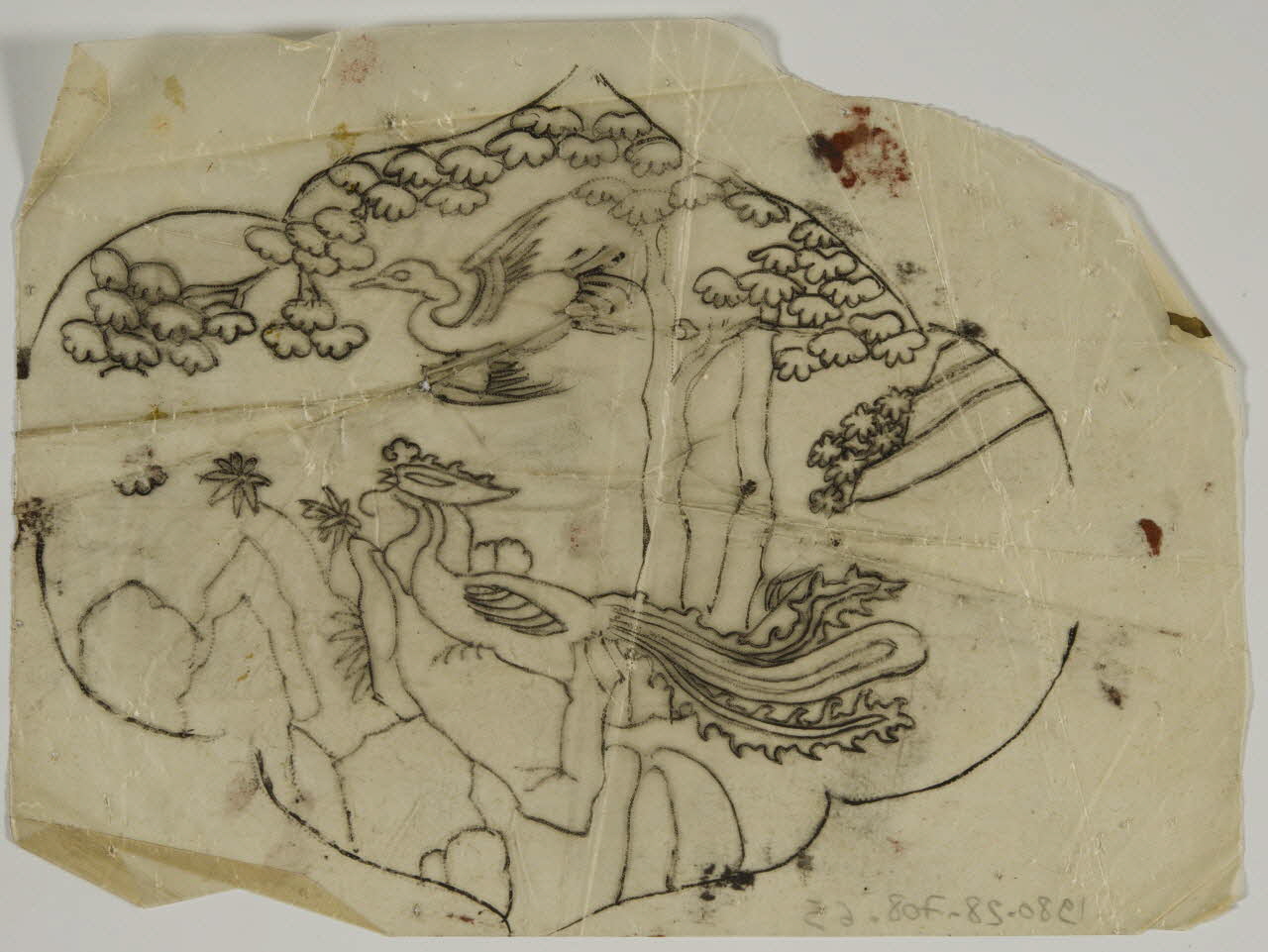 dessin Poncif représentant une scène naturelle 1980.28.708.65 Photo