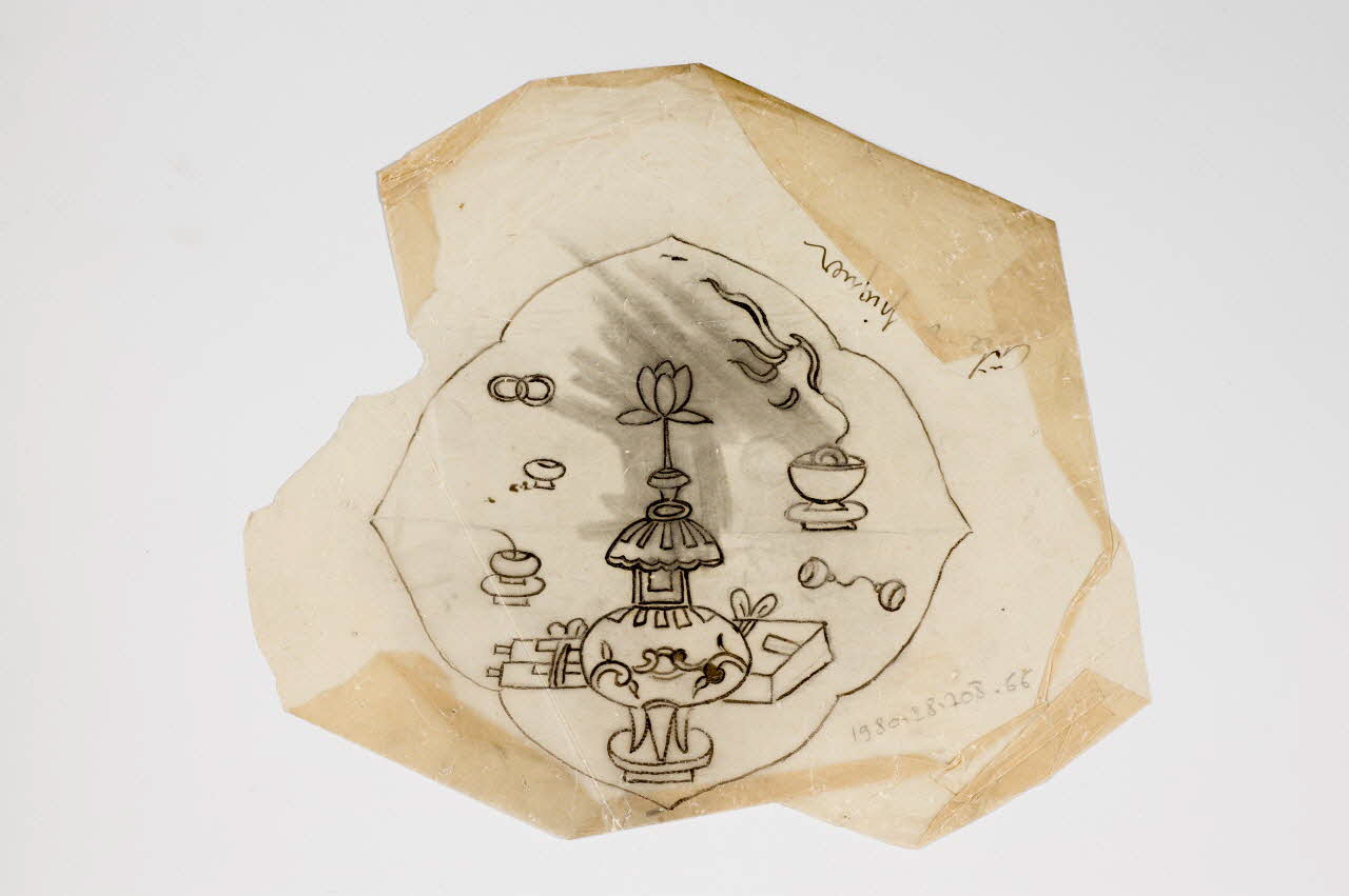 dessin Poncif représentant un vase 1980.28.708.66 Photo