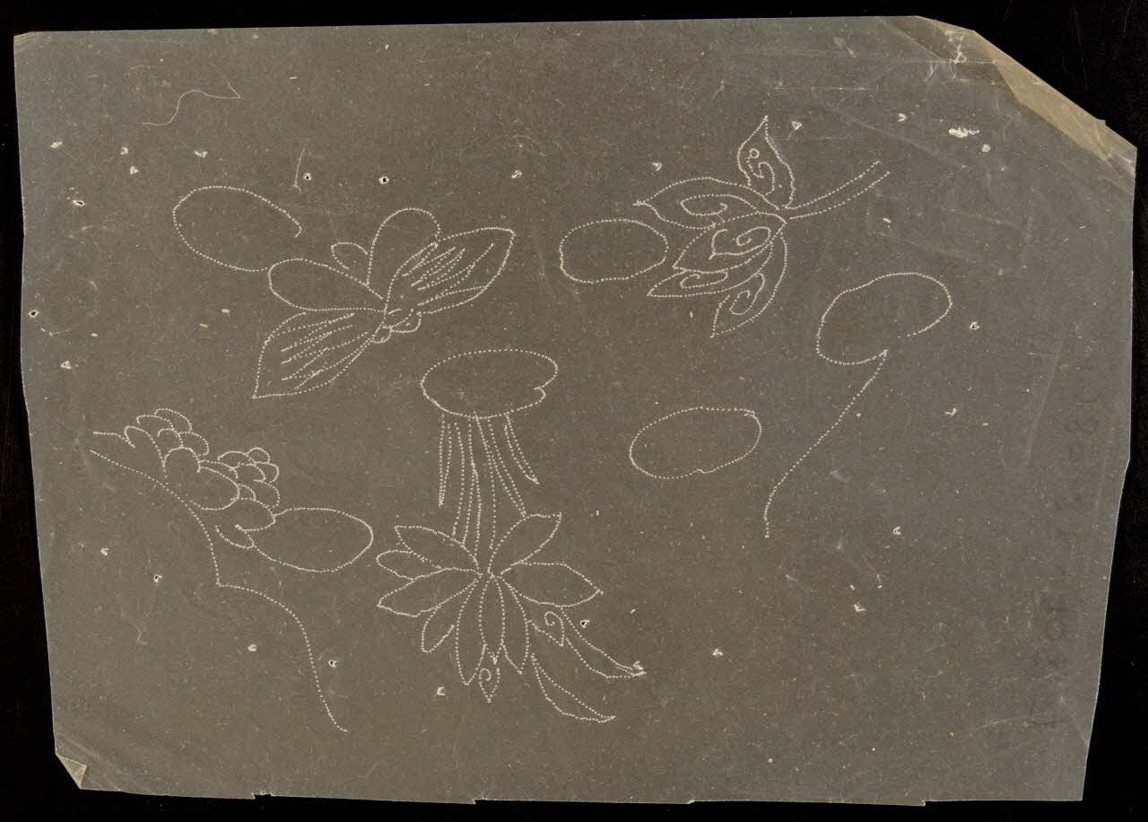 dessin Poncif à motif végétal 1980.28.708.7 Photo