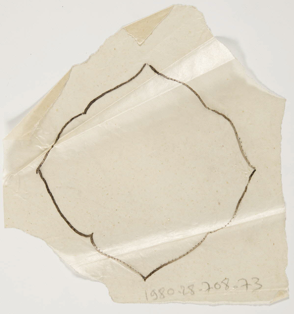 dessin Poncif à forme géométrique 1980.28.708.73 Photo