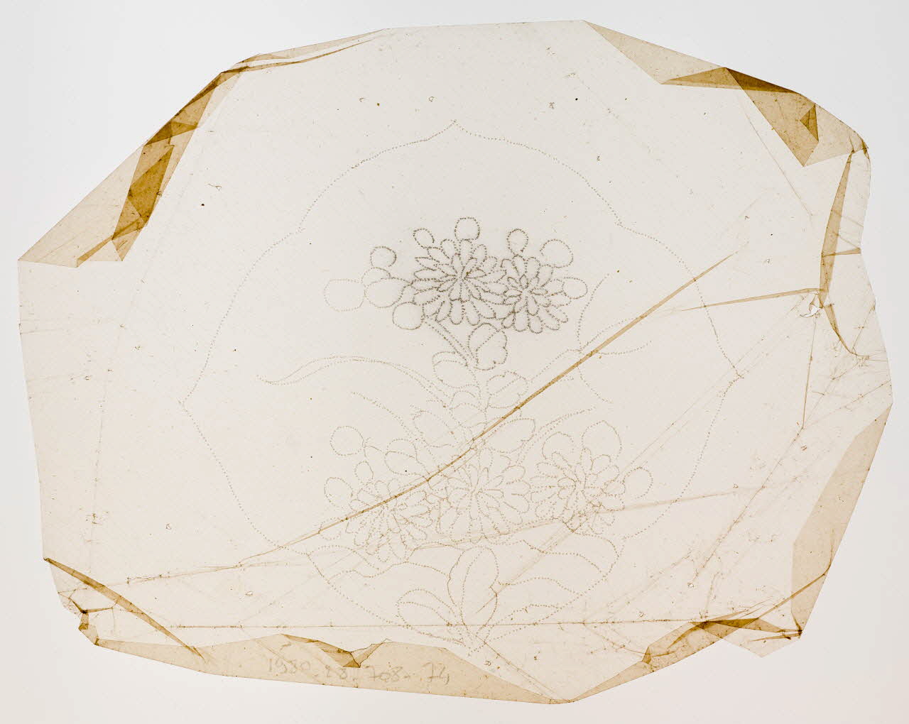 dessin Poncif à motif végétal 1980.28.708.74 Photo