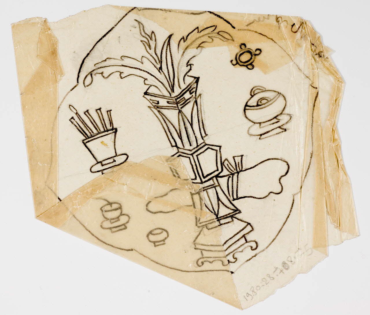 dessin Poncif représentant un vase 1980.28.708.75 Photo