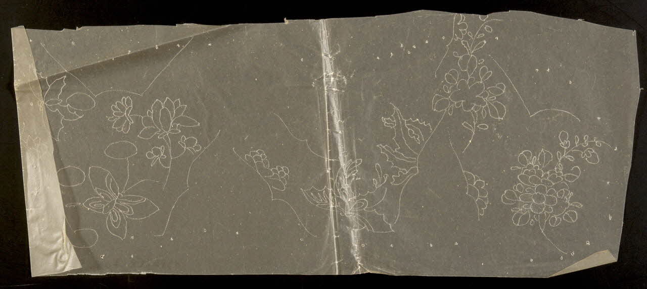 dessin Poncif à motif végétal 1980.28.708.8 Photo