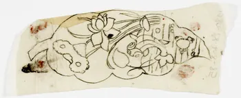 dessin Poncif à motif végétal 1980.28.708.85 Photo