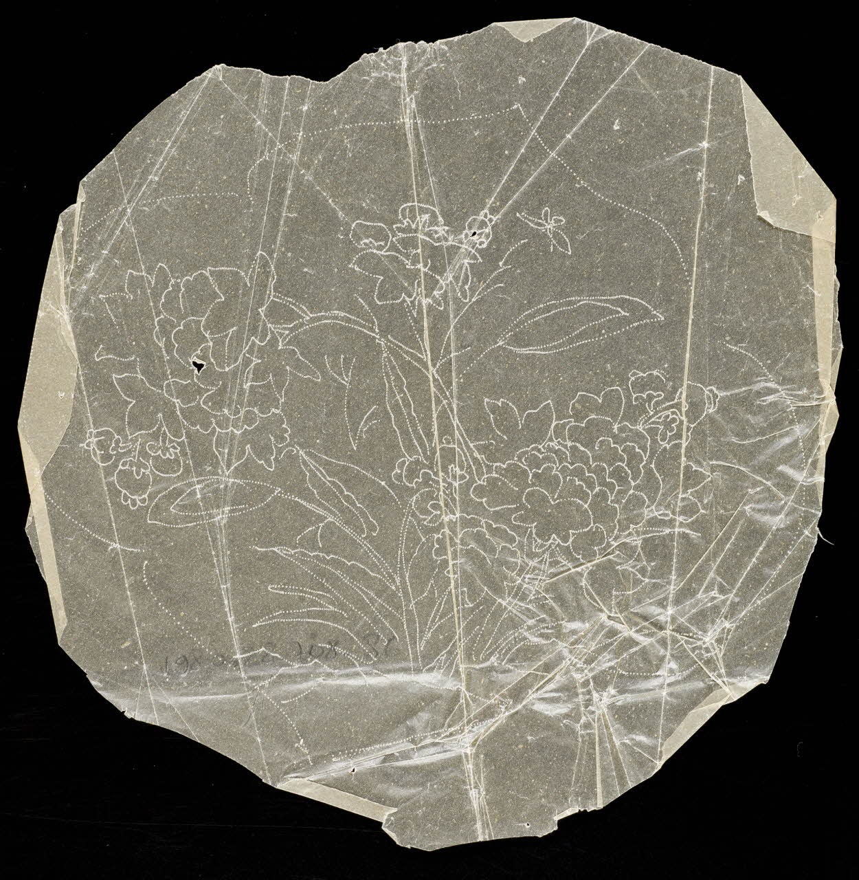 dessin Poncif à motif végétal 1980.28.708.86 Photo