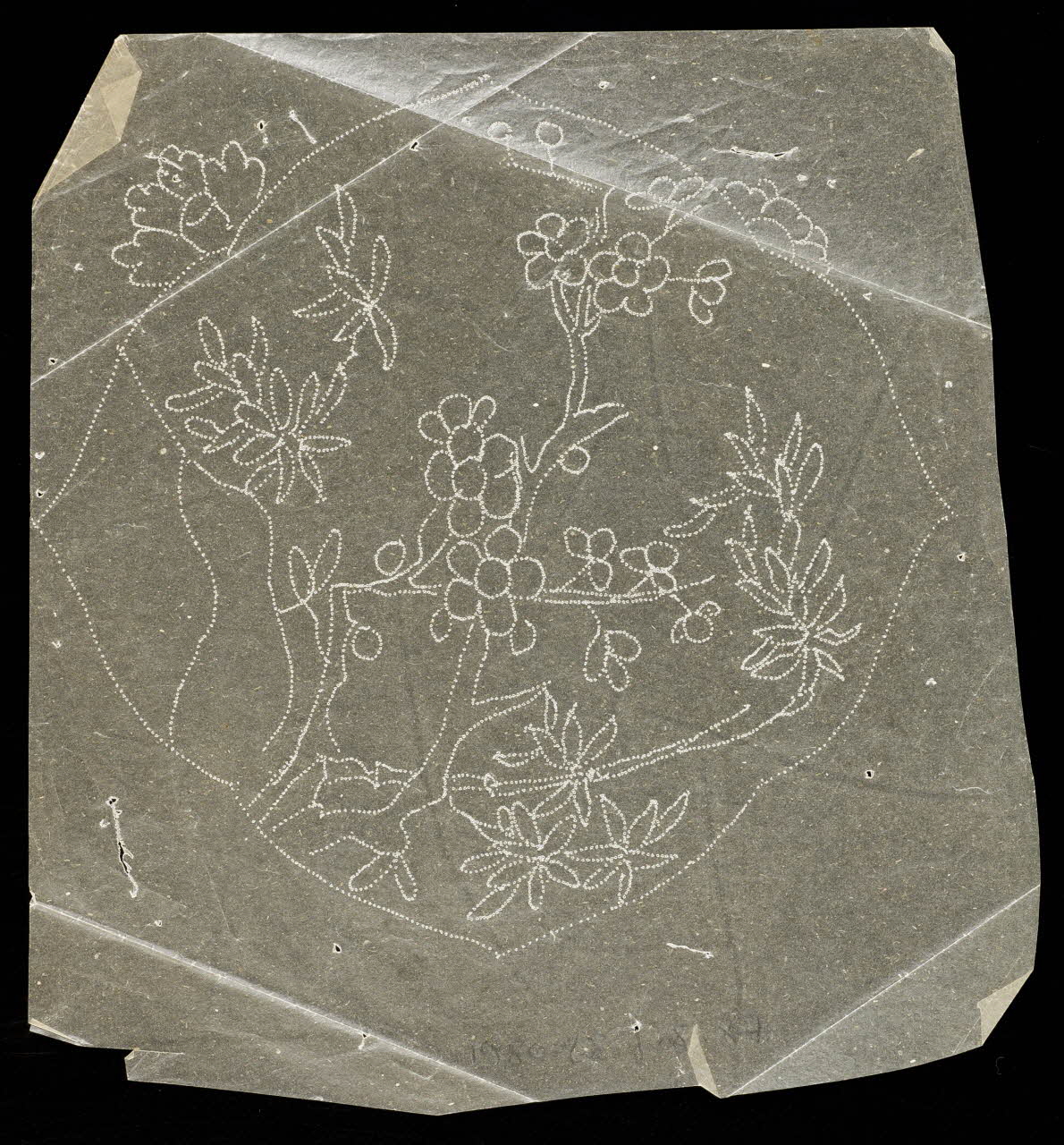 dessin Poncif à motif végétal 1980.28.708.87 Photo