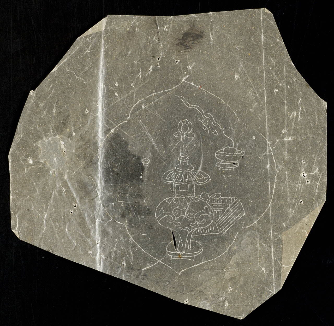 dessin Poncif à motif végétal 1980.28.708.88 Photo