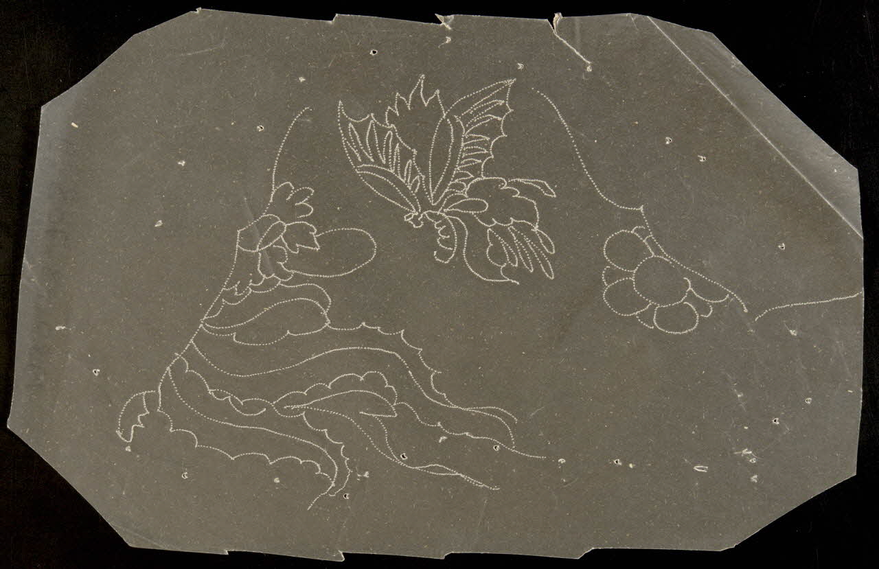 dessin Poncif à motif végétal 1980.28.708.9 Photo