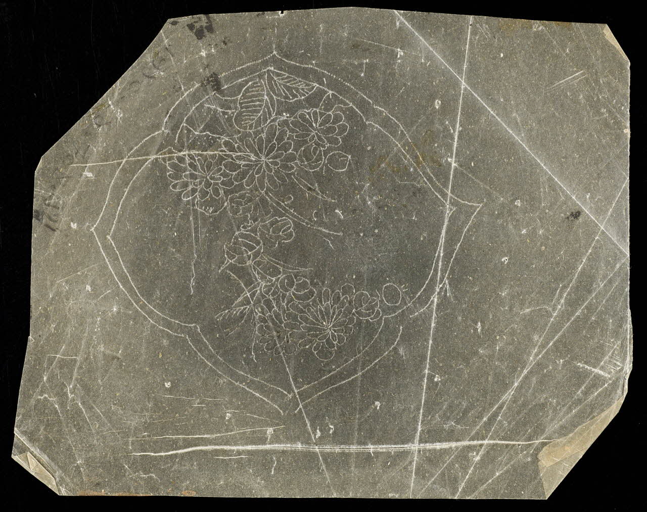 dessin Poncif à motif végétal 1980.28.708.92 Photo