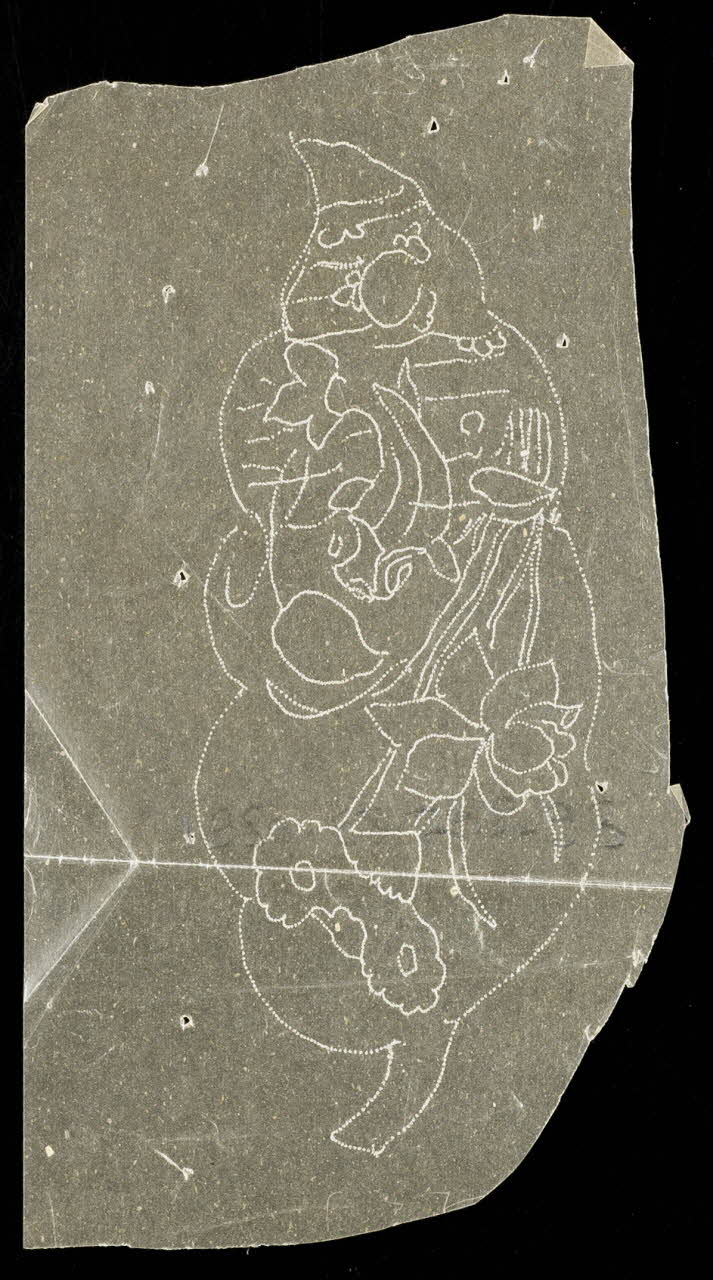 dessin Poncif à motif végétal 1980.28.708.93 Photo