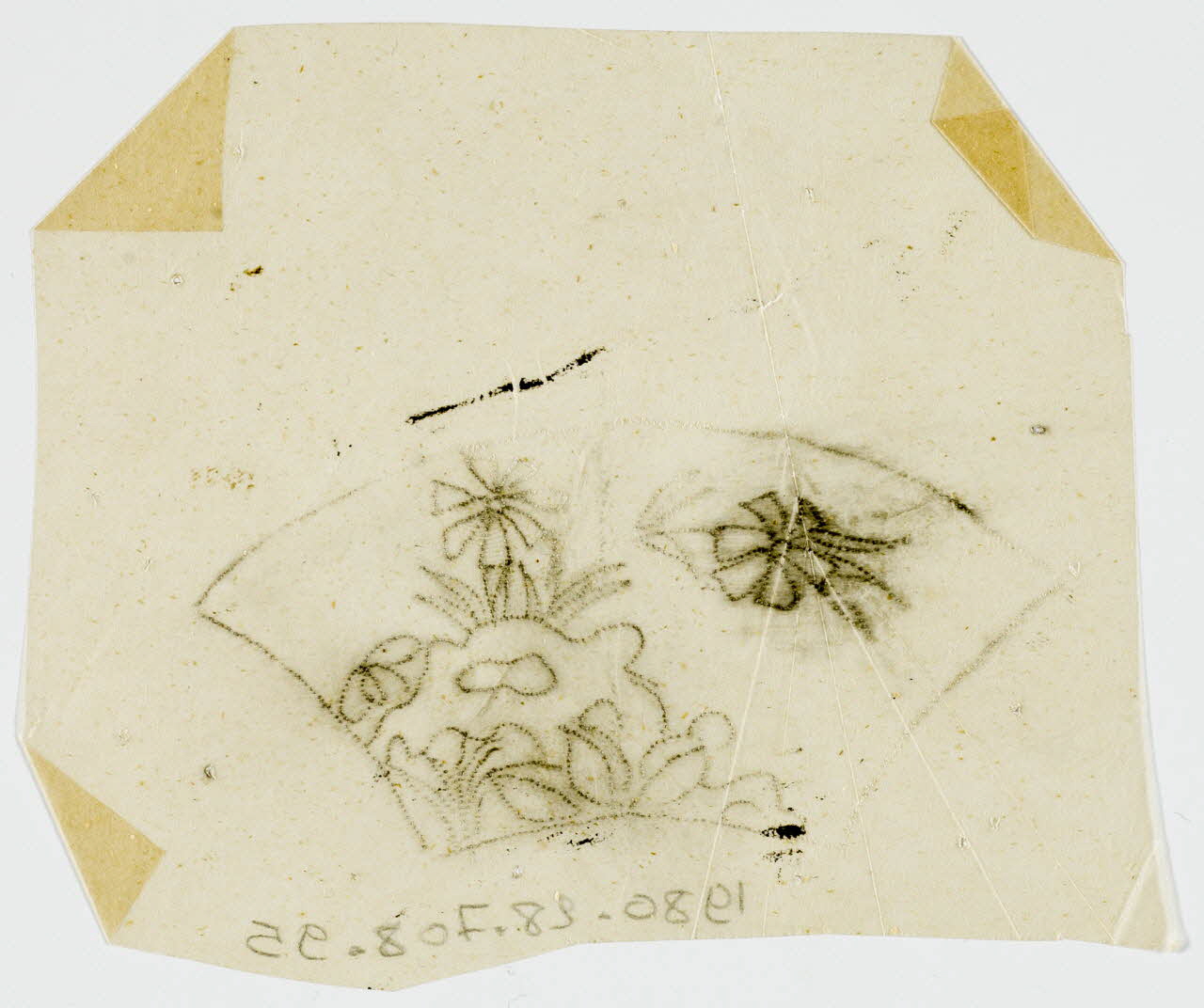 dessin Poncif à motif végétal 1980.28.708.95 Photo